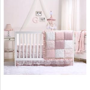 The Peanutshell™ Grace 4-Piece Crib Bedding Set in Pink